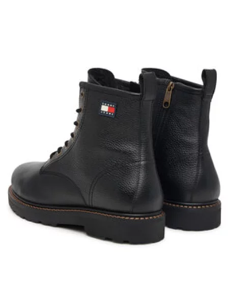 Tommy Jeans Auliniai batai Archive Tumble Lace Up Warm juoda