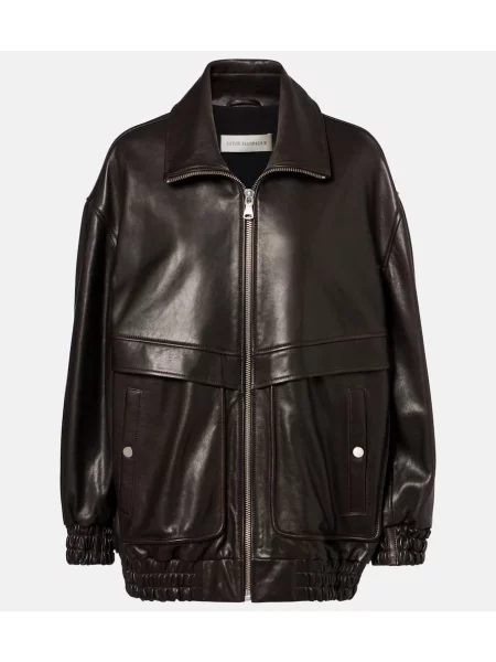 Bőrdzseki Nour Hammour barna