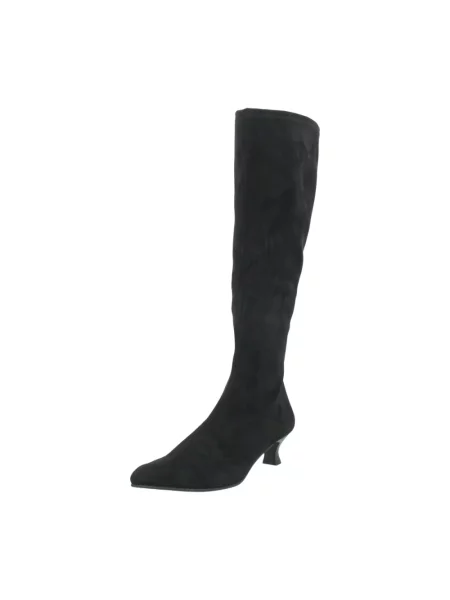 Botki Miss Elastic zamszowe czarne