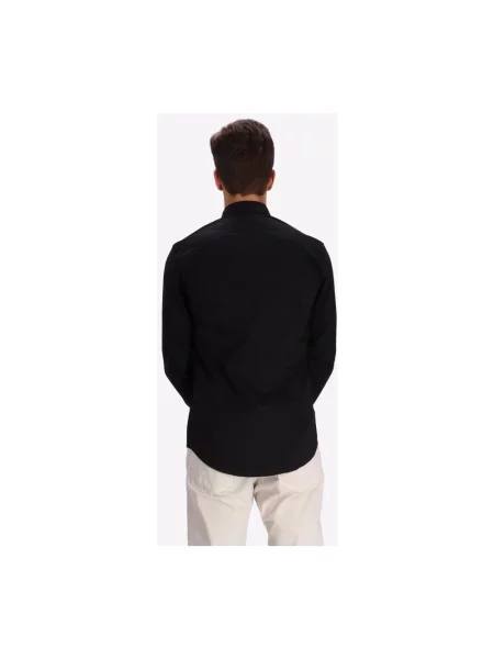 Koszula Emporio Armani ze stretchu niebieska