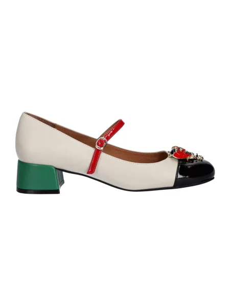 Czółenka Jeffrey Campbell skórzana beżowa