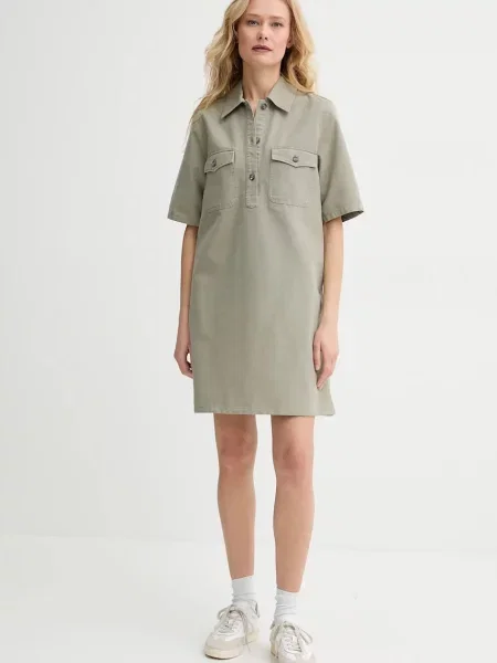 Сукня A.P.C. robe selia mini пряма зелений