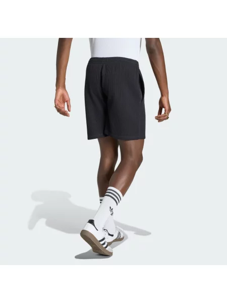 ŠORTKY TREFOIL ESSENTIALS WAFFLE SHORTS černé