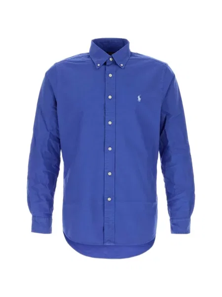 Cămașă Polo Ralph Lauren din țesătură twill albastru