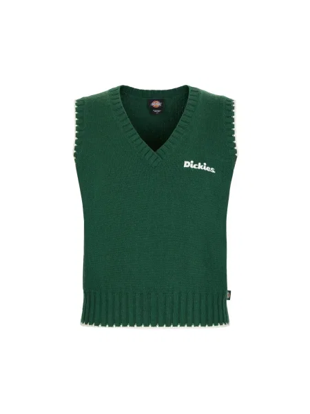 DICKIES Pulover Slayden verde alb