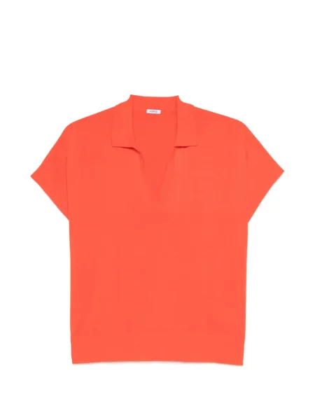 Top Aspesi cu decolteu în V portocaliu