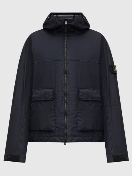 Вітровка з логотипом Stone Island синя