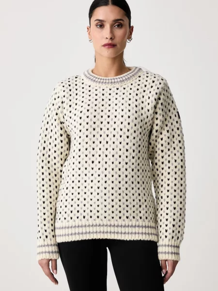 Devold pulover din lână Nordsjo Two-Tone bej