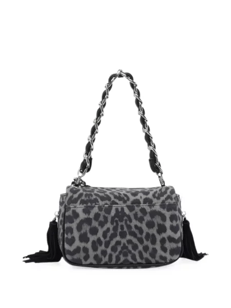 Geantă La Carrie cu imagine cu model leopard gri