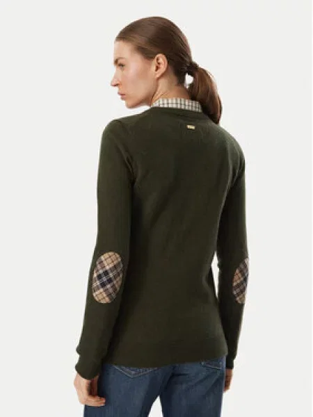 Barbour Pulover Pendle Temno zelena