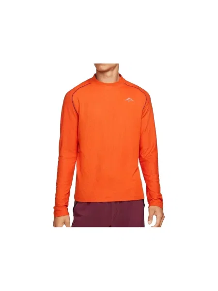 Lung tricou Nike cu mâneci lungi alergare portocaliu