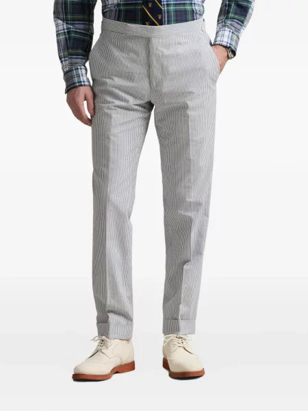Haftowane сhinosy Polo Ralph Lauren polarowe niebieskie