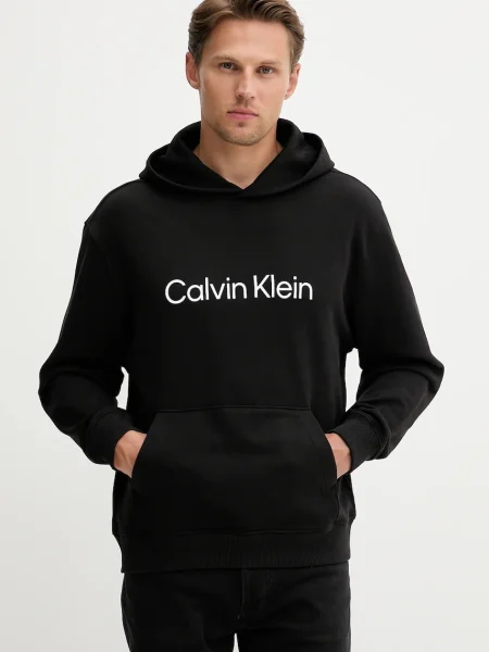 Calvin Klein hanorac cu glugă pentru bărbați din negru