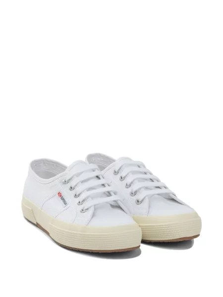 Fűzős csipkés sneaker Superga fehér