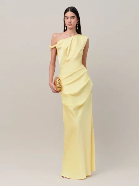 Sável Rochie JUSTINA' galben
