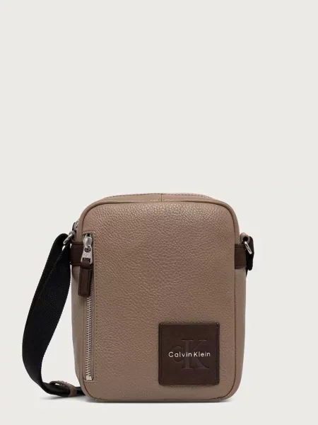 Torbica za okrog pasu Calvin Klein Bold Pebble Ssnl Simple Reporter bež
