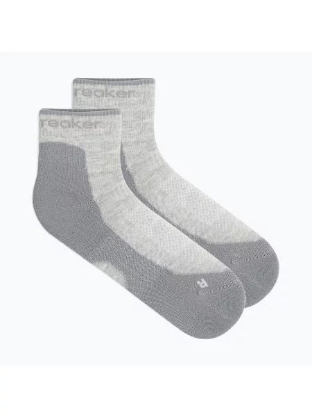 Női zokni Icebreaker Merino Hike+ Light Mini blizzard heather/alloy. Méret: S szürke