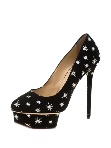 Pantofi cu toc Charlotte Olympia cu platformă negru