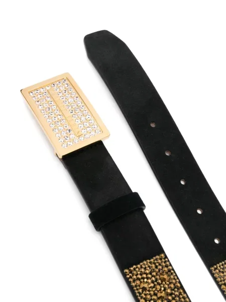 Křišťálový pásek Philipp Plein černý