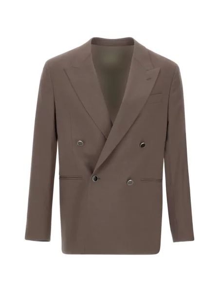 Dvouřadé dvouřadé sako Manuel Ritz hnědé