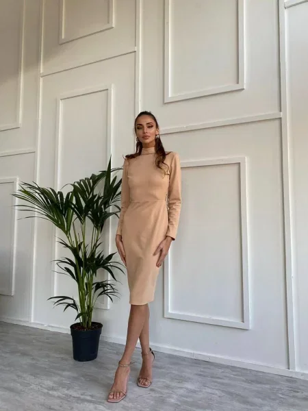 Сукня міні Milirud бежевий