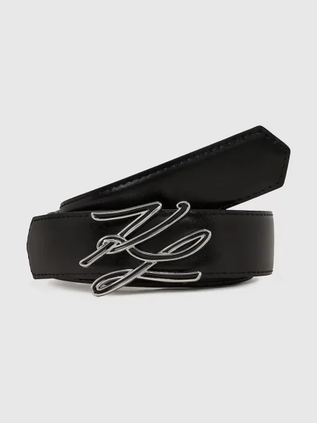 Кожен с две лица Karl Lagerfeld черно