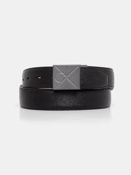 Calvin Klein pas usnjeni črna