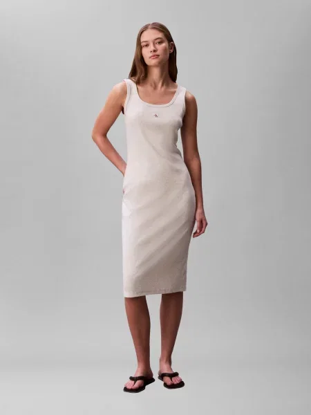 Calvin Klein Jeans sukienka z dżerseju Kobiety jednolity M szary