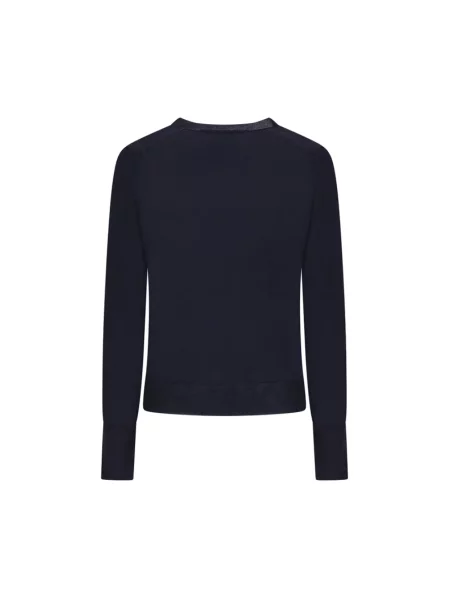 Dzianinowy sweter Golden Goose niebieski