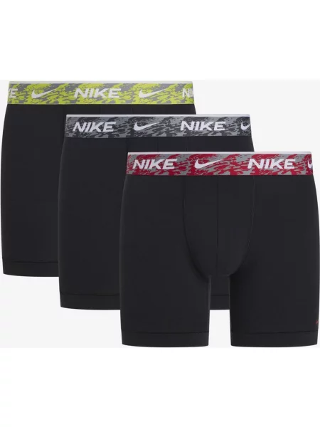 Bokserki Nike Brief czerwony szary 3 sztuki S czarny