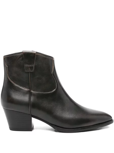 Botine Ash din piele negru