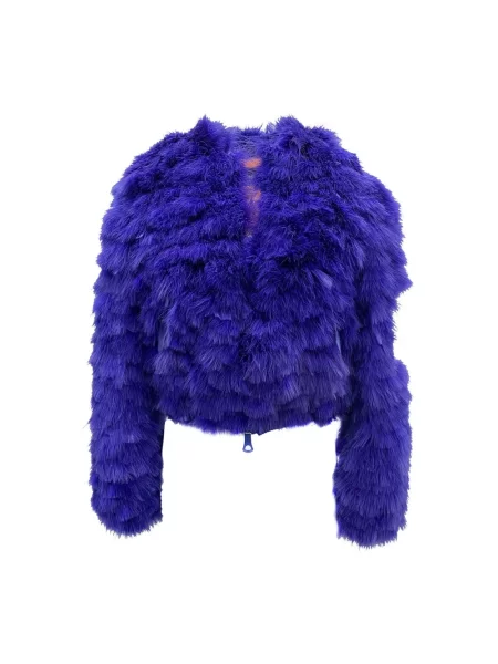 Kurtka bomber Dsquared2 w piórka niebieski