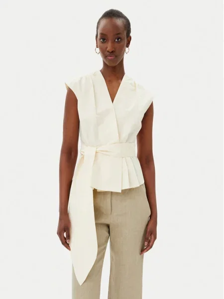 Marella Bluză Bronzo Écru