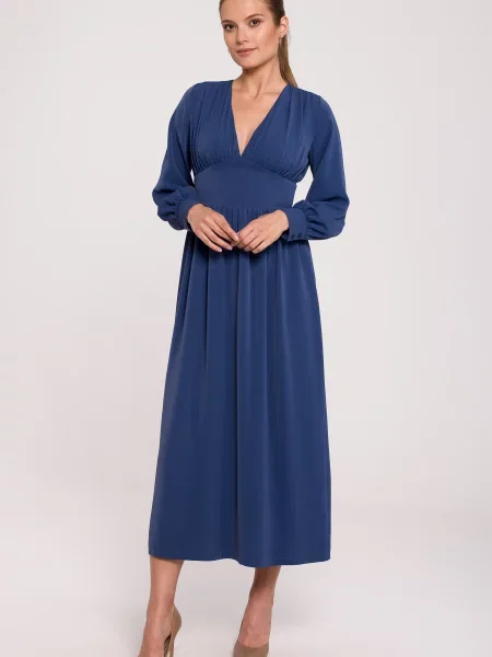 Rochie midi Makover albastru