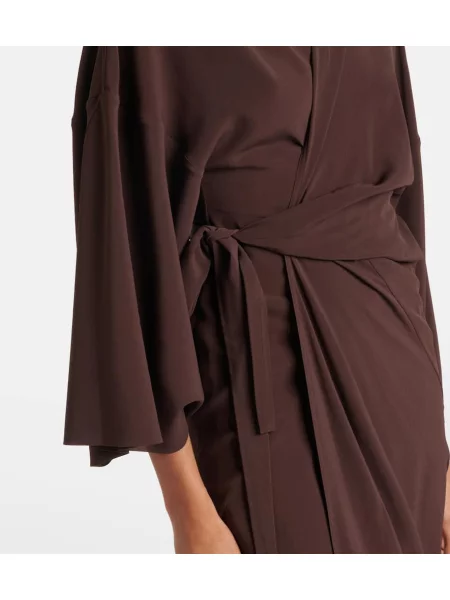 Rochie Rick Owens din satin maro