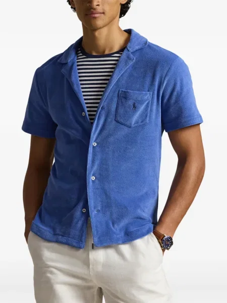Ριγέ δερμάτινος κάλτσες Polo Ralph Lauren με κορδόνι μαύρο