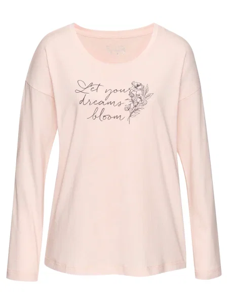 VIVANCE Bluză de noapte marin / rosé albastru