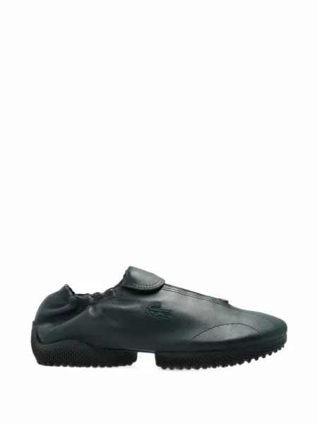 Sneakerși Lacoste din piele verde