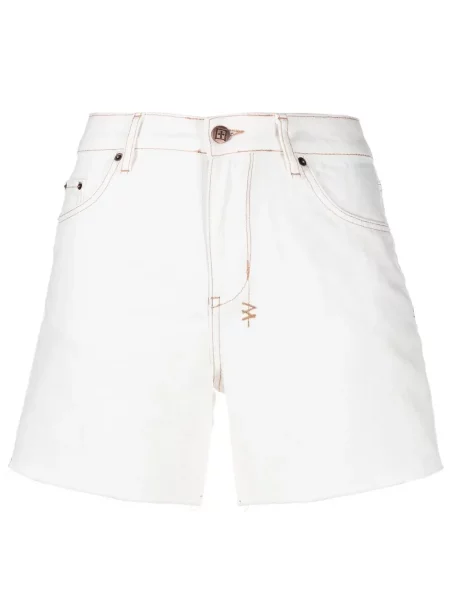 Pantaloni scurți din denim Ksubi alb