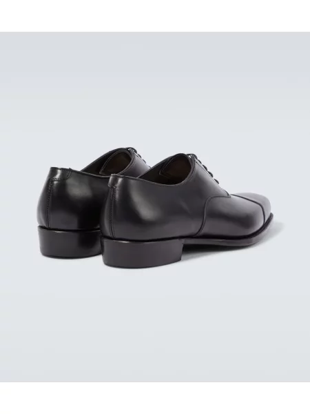 Oxford George Cleverley din piele negru