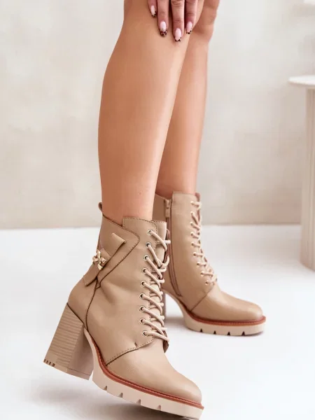 Боти до глезена Boto бежово