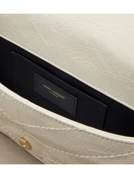 Colier Saint Laurent din piele alb