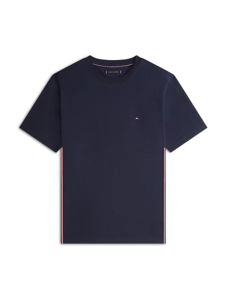 TOMMY HILFIGER Tricou bleumarin / roșu alb