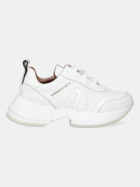 Sneakersy Alexander Smith skórzane białe