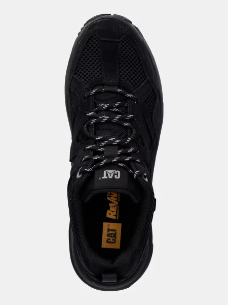 Замшеві Кросівки повсякденні Caterpillar GRAPPLE SUEDE MESH чорний