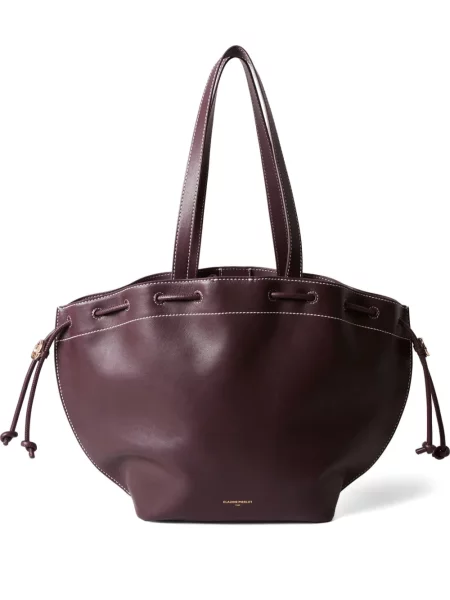 Geanta de piele Claudie Pierlot din piele roșu