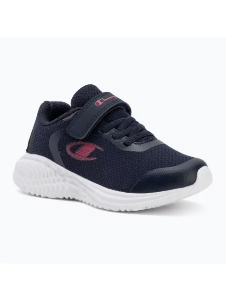 Детски обувки Champion Syphon Engage Mesh B GS Low Cut new navy/fluo/flash pink синьо
