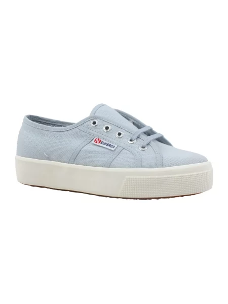 Sneakersy Superga 2730 na platformie niebieskie