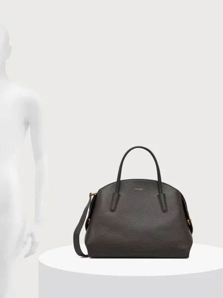 Bőr shopper táska Coccinelle zöld