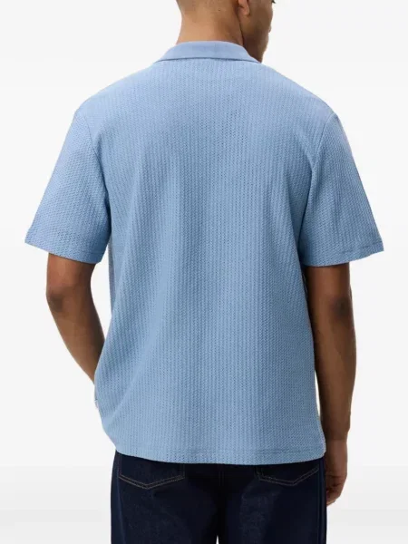 Scurt cardigan Les Deux tricotate albastru